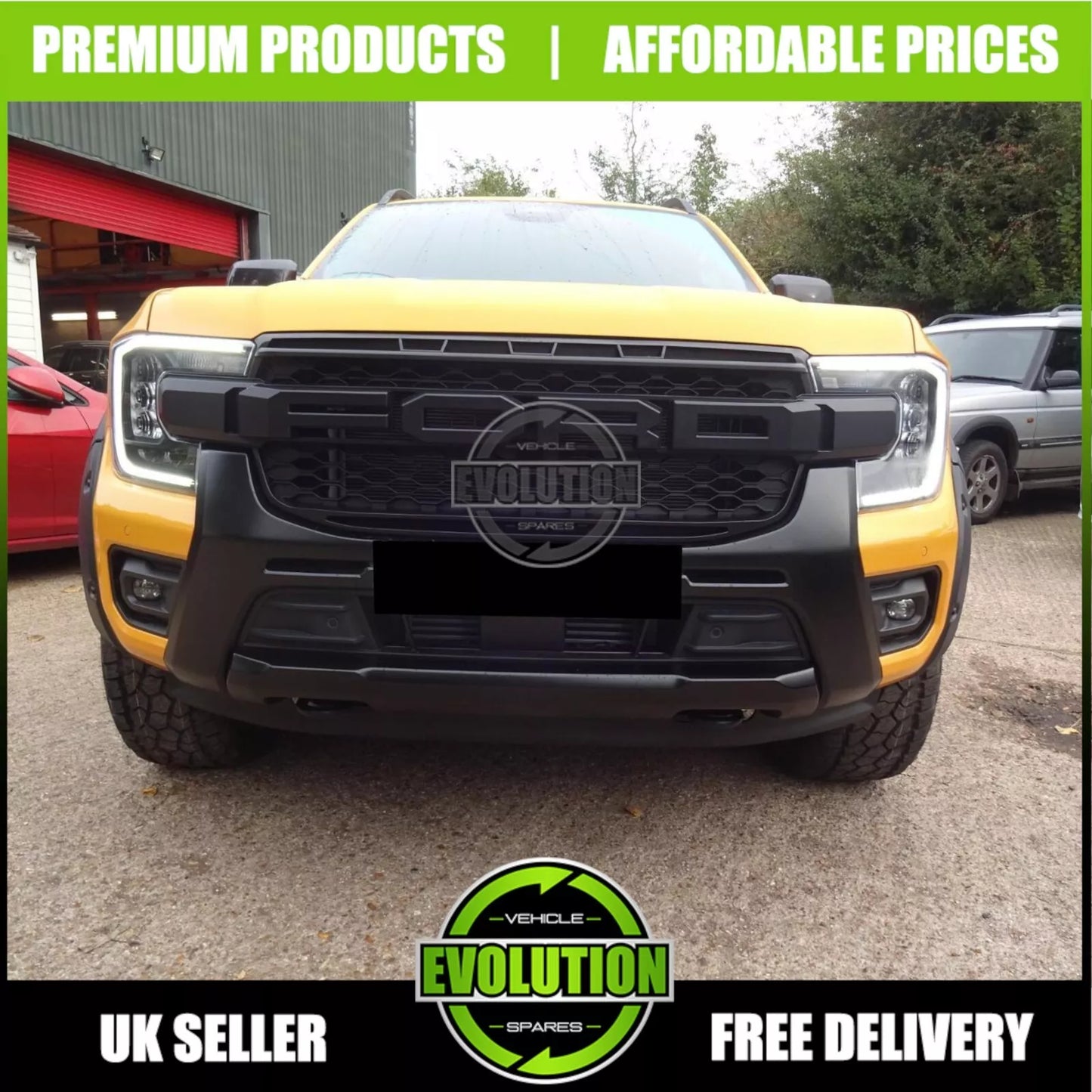 Ford Ranger 2023+ Wide Body Wheel Arches Fender Flares Kit Riveted Style T9