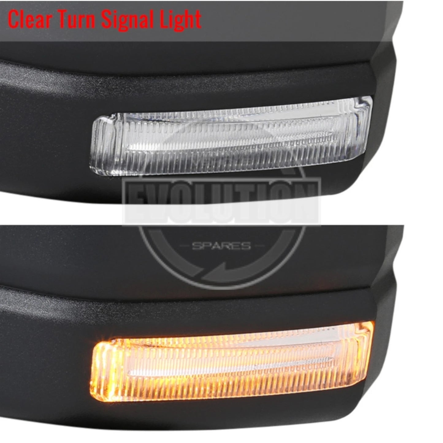 DOOR WING MIRROR SET F150 RAPTOR STYLE LARGE LED FITS FORD RANGER 2012-2022